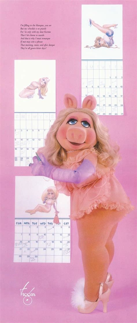 Miss Piggy 1983 Calendar